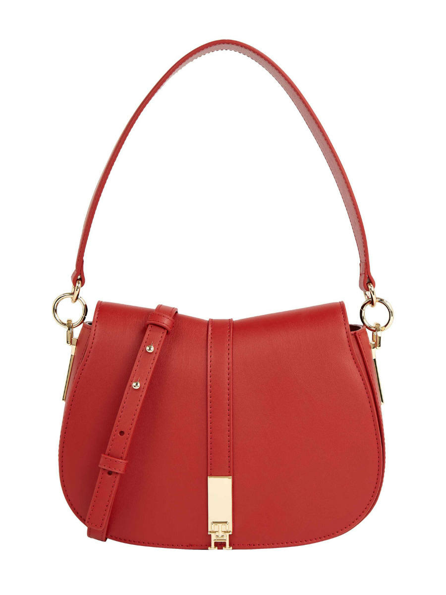 กระเป๋าคล้องไหล่ผู้หญิง สีแดง