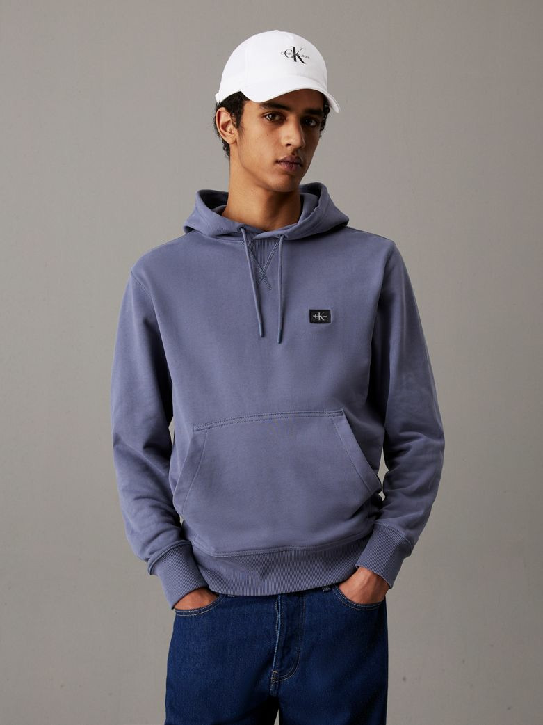 HOODIE EN COTON AVEC ÉTIQUETTE