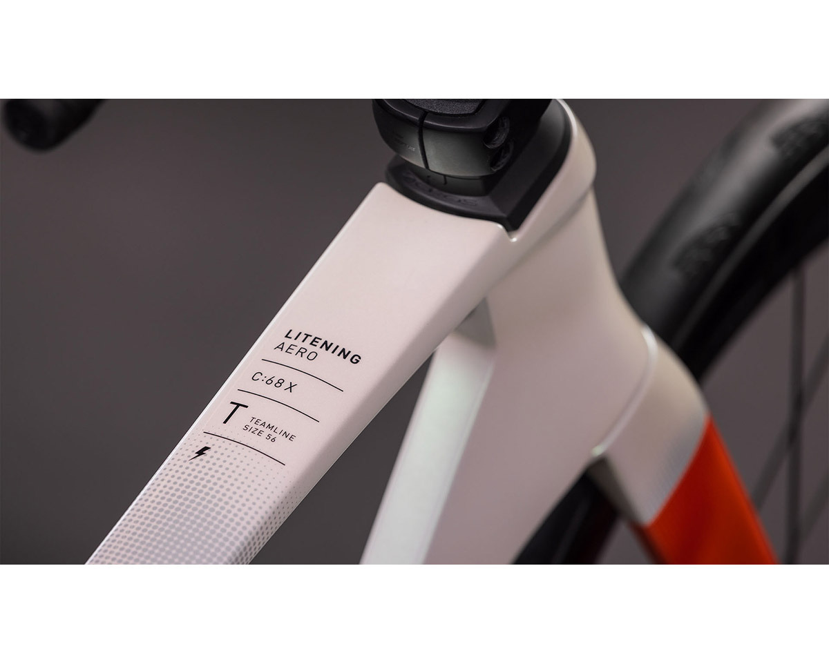 Vélo de route LITENING AERO C:68X SLT Blanc Teamline