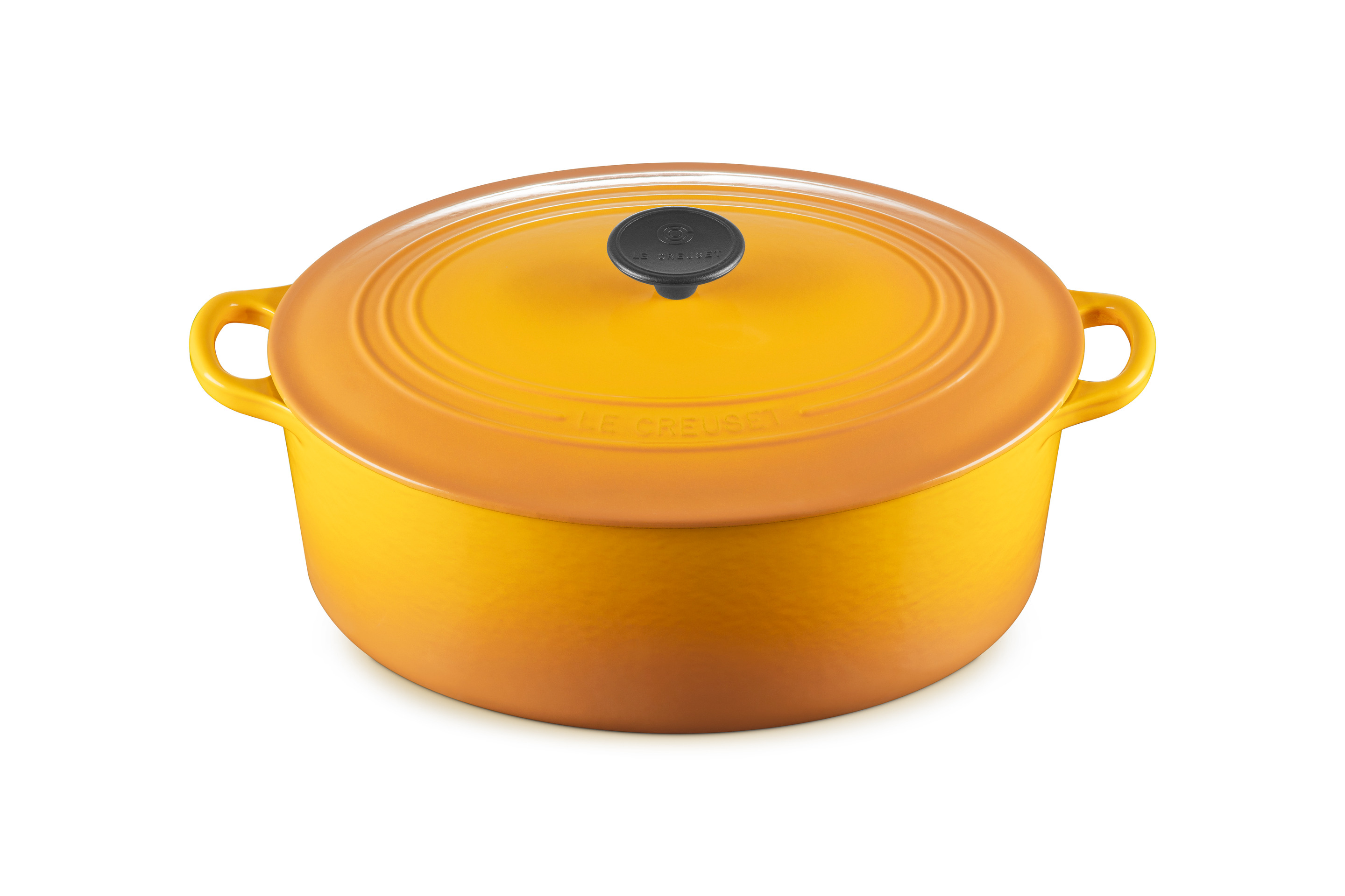 Cocotte ovale 31cm en fonte émaillée nectar