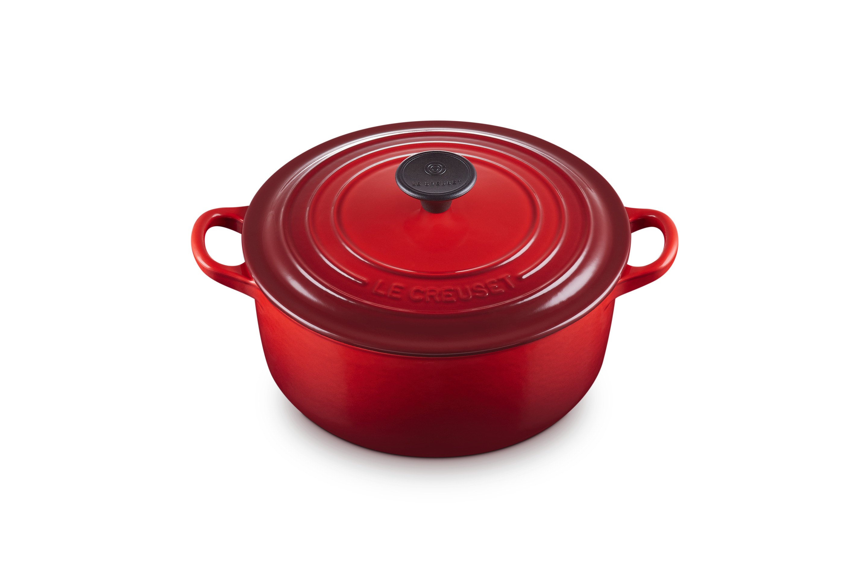 Cocotte ronde 20cm en fonte émaillée cerise