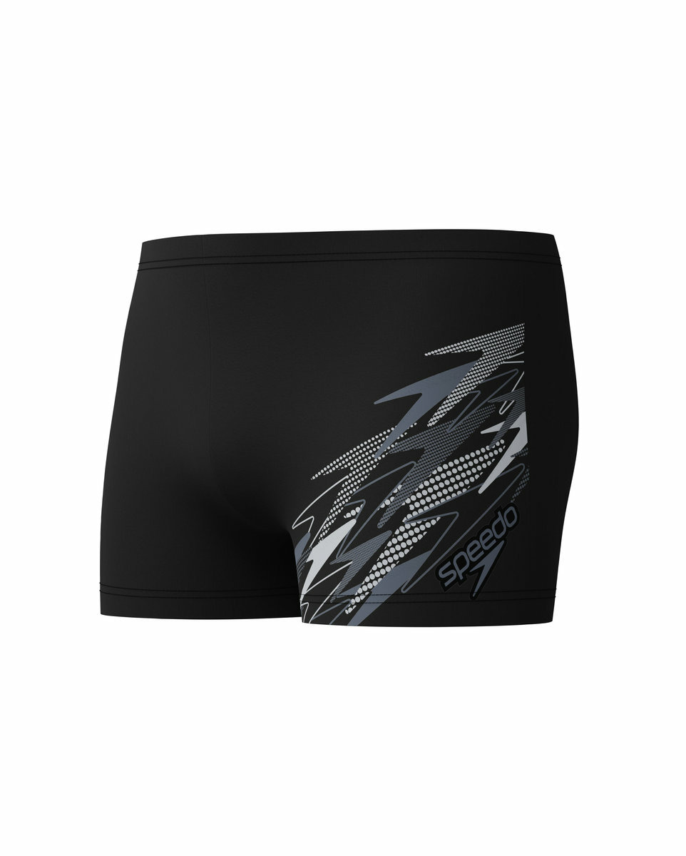 Short de bain Homme ECO MEDLEY LOGO AQSH BLA/GRE Noir