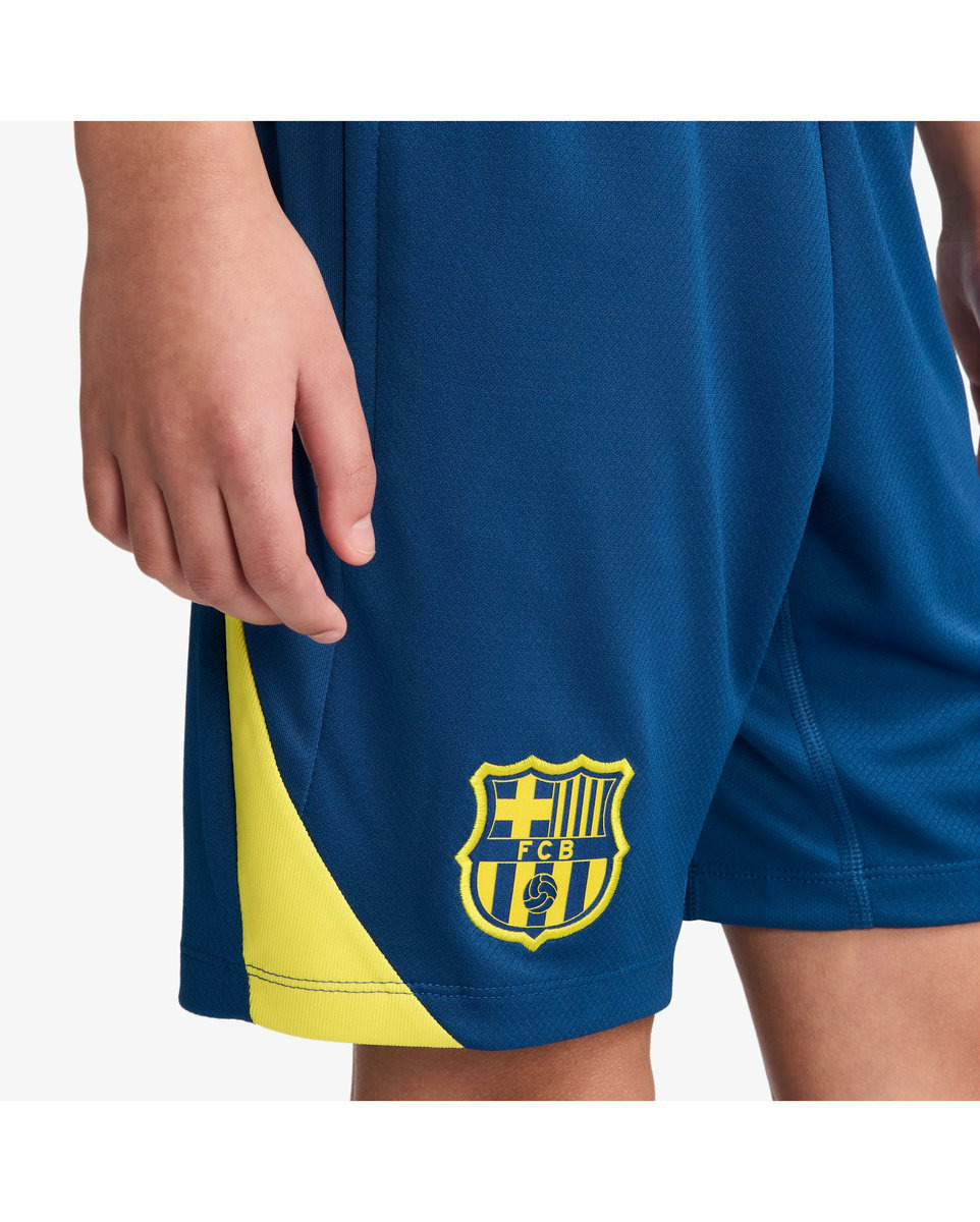 Short de football Enfant plus agé FCB Y NK DF STRK SHORT KZ SE Bleu