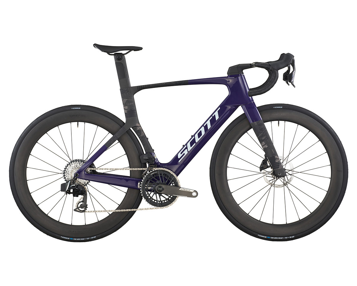 Vélo de route FOIL RC TEAM Violet Raisin/Noir Carbone
