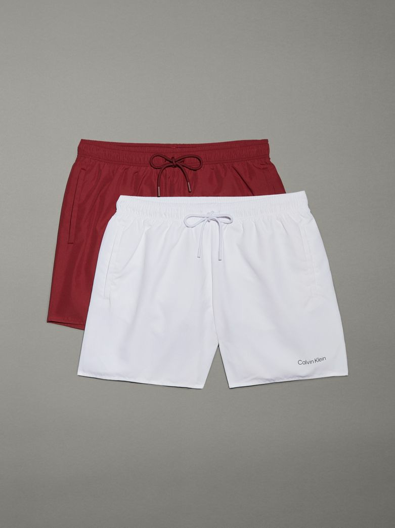 SHORTS DE BAIN DE LONGUEUR MOYENNE AVEC CORDON DE SERRAGE - LOT DE 2