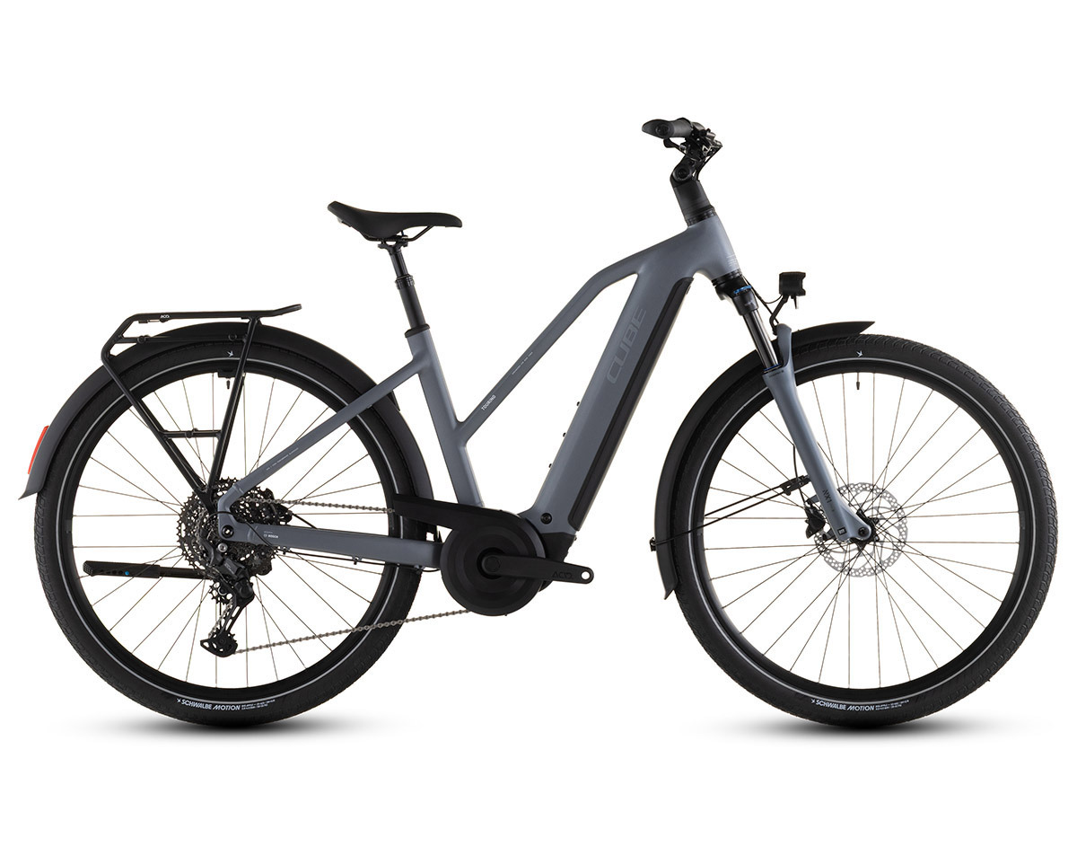 Vélo trekking électrique TOURING HYBRID PRO 800 Gris Perle/Gris