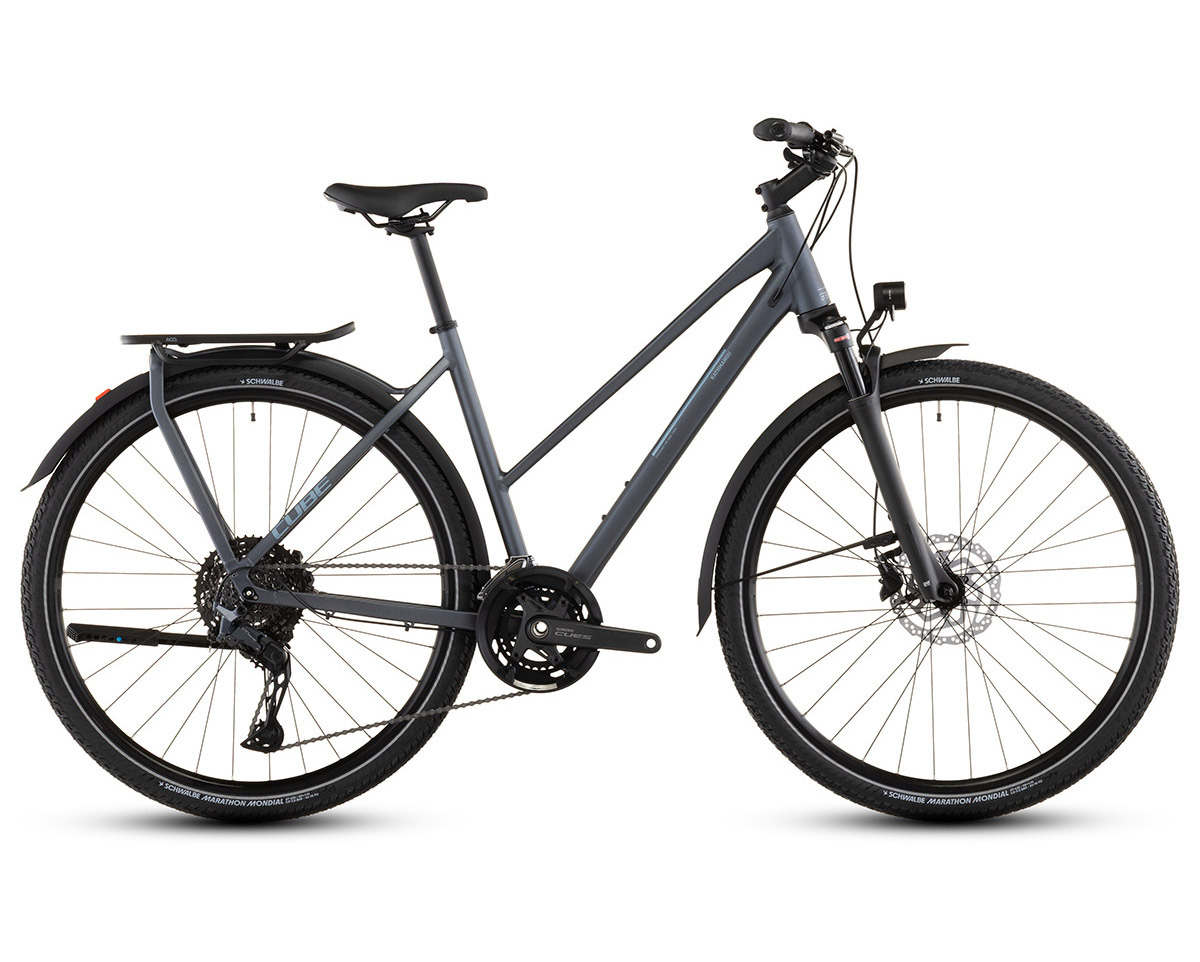 Vélo trekking KATHMANDU EXC Gris Métallique/Chrome