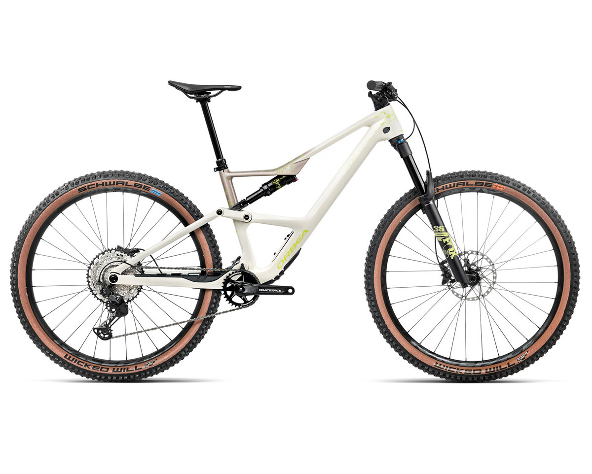 VTT tout suspendu OCCAM SL M30 Blanc Ivoire/Nickel
