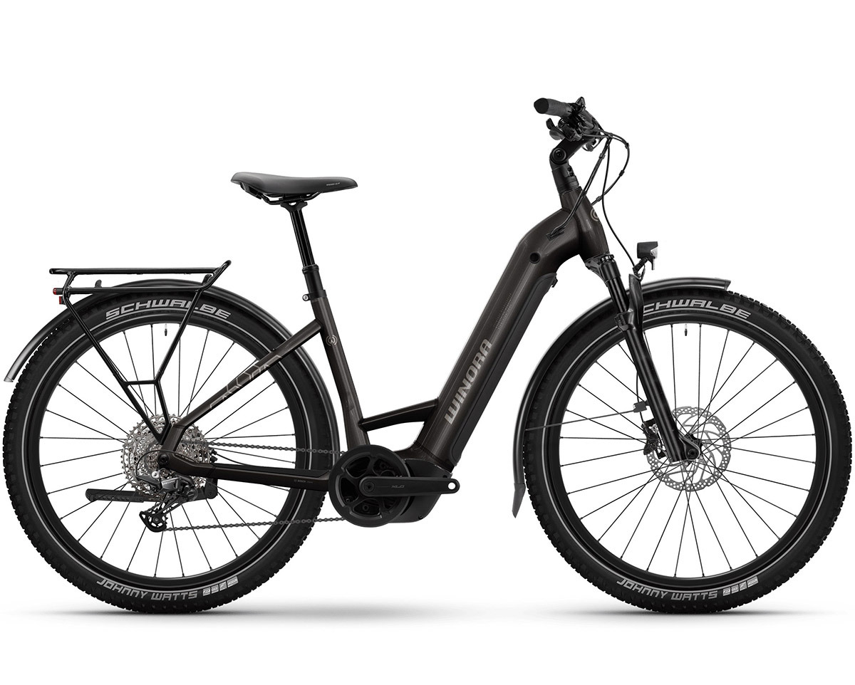 Vélo urbain/trekking électrique YUCATAN X12 LOW HIGH Noir Choc