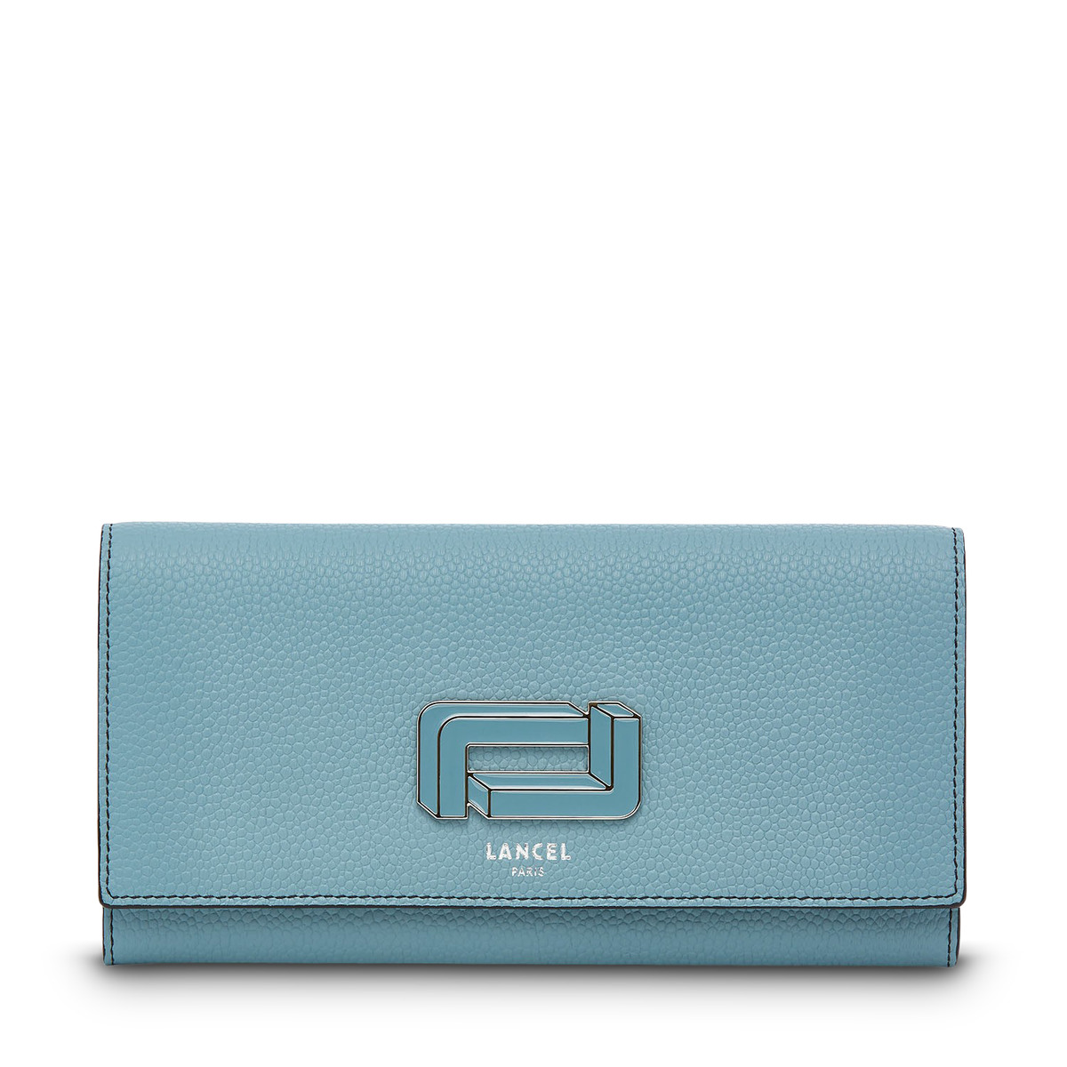 Mia de Lancel - Portefeuille slim rabat - Grand modèle - Nuage