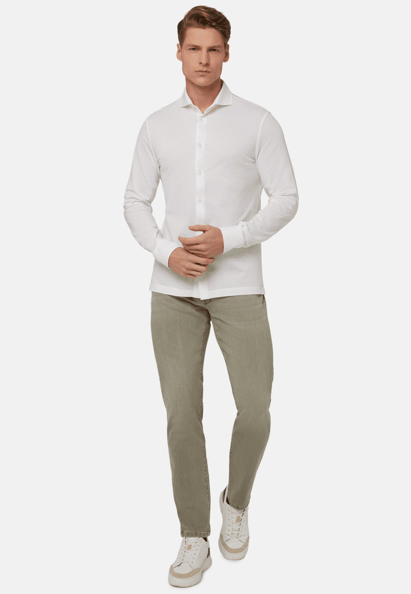 Chemise Polo En Piqué Fil D'Écosse Coupe Slim