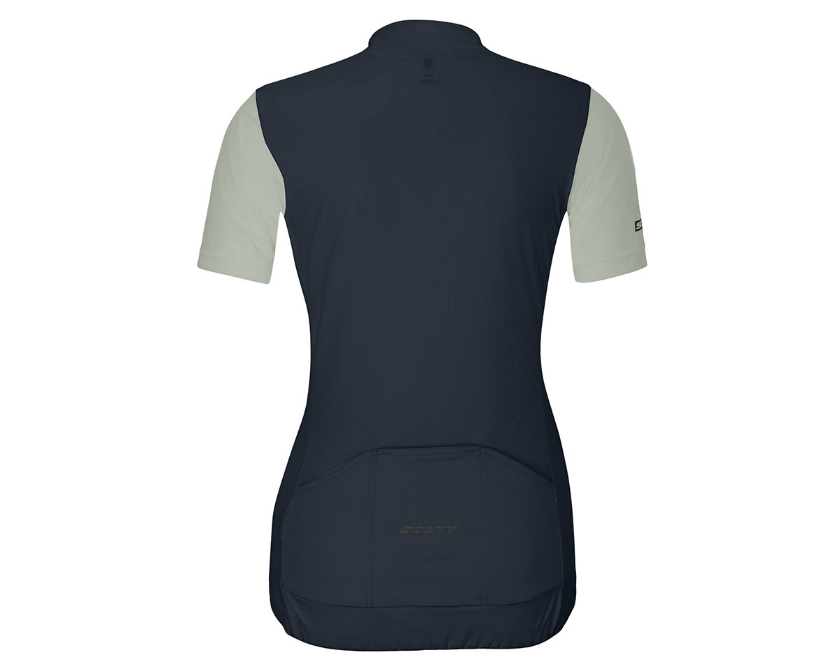 Maillot manches courtes Femme ENDURANCE Bleu Foncé/Gris