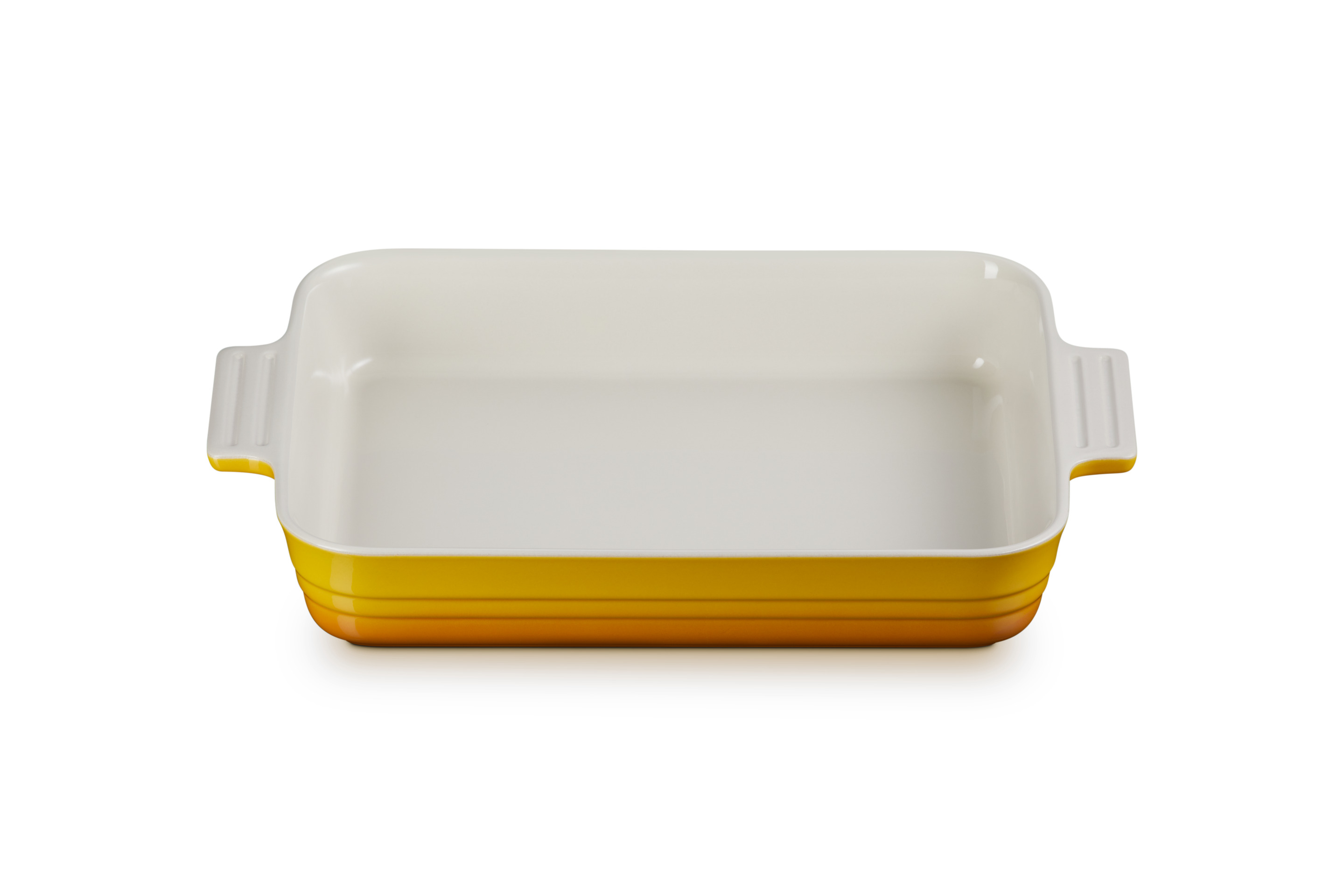 Plat rectangulaire classique 32cm en céramique nectar