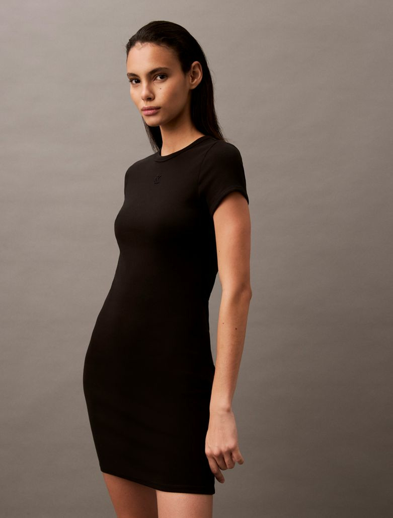 ROBE MINI BODYCON RIBBÉE