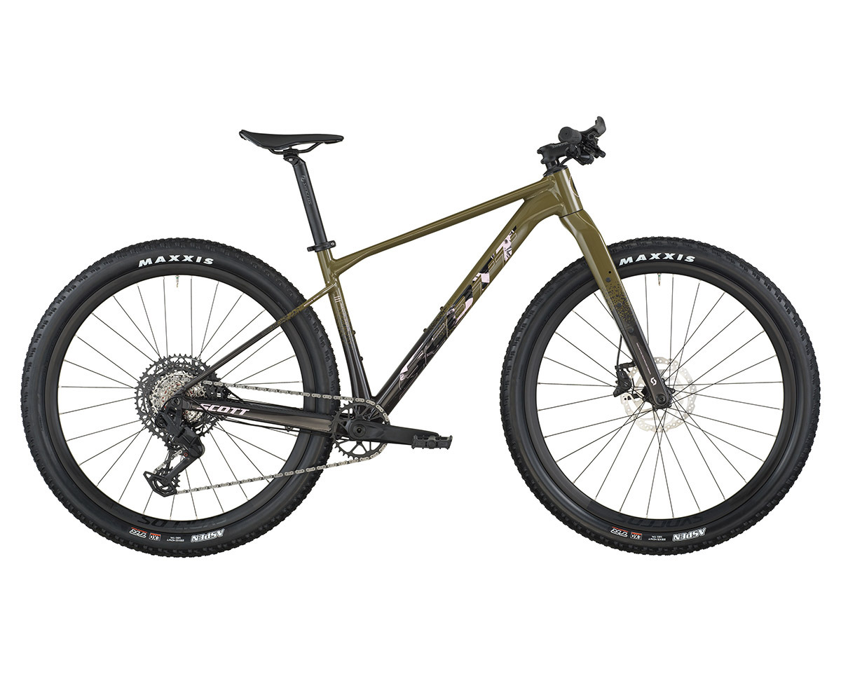 Vélo de gravel SCALE GRAVEL 20 Vert Kaki/Noir Carbone