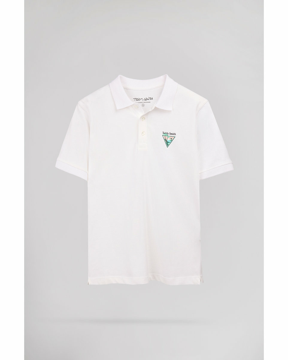 Polo Enfant P-LARY MC JR Blanc