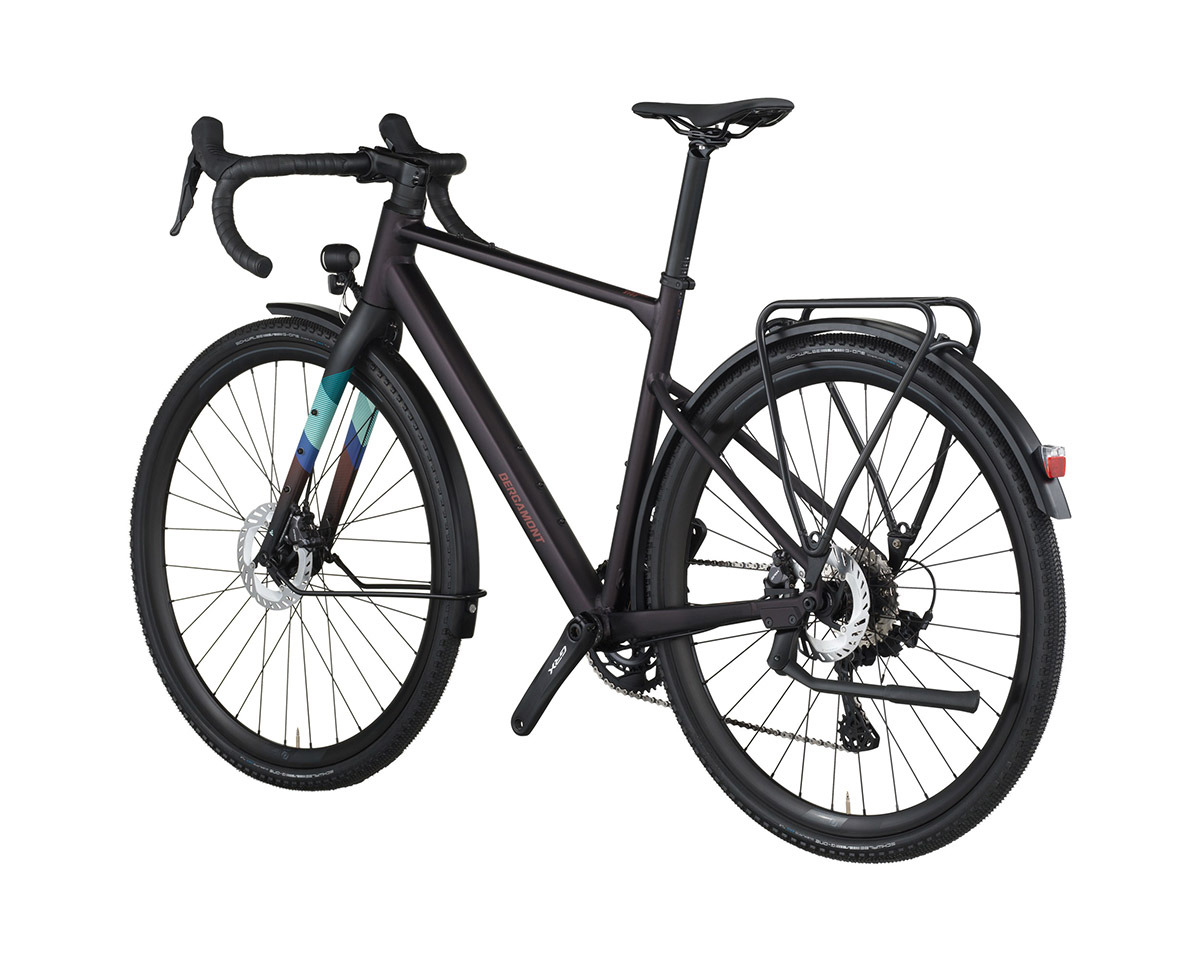 Vélo de gravel GRANDURANCE RD 10 Noir Rougeâtre