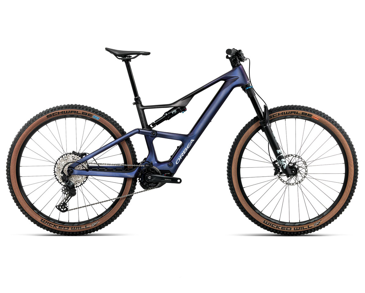 VTT tout suspendu électrique RISE SL M20 420W Tanzanite/Carbone