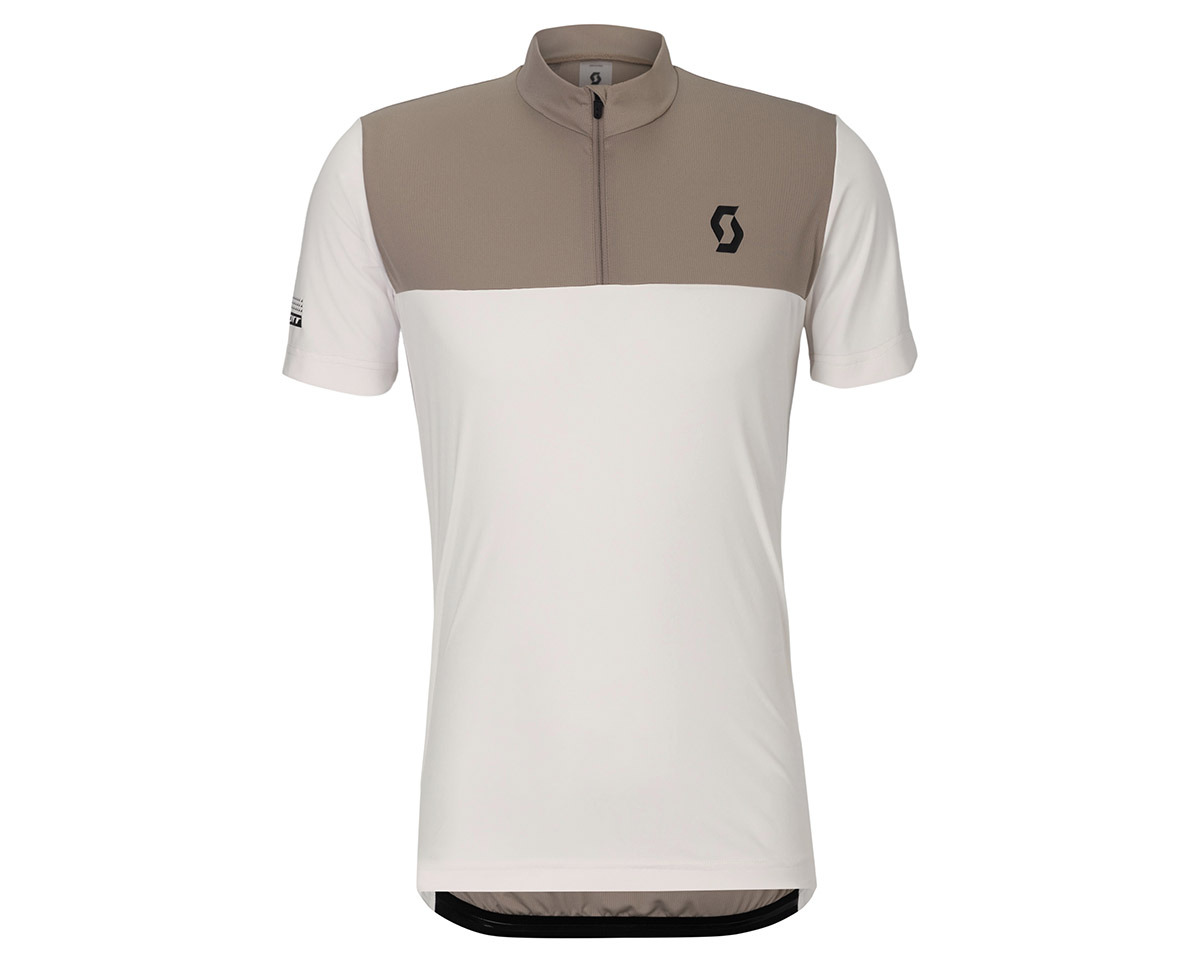 Maillot manches courtes Homme ENDURANCE LT Coton Blanc/Beige