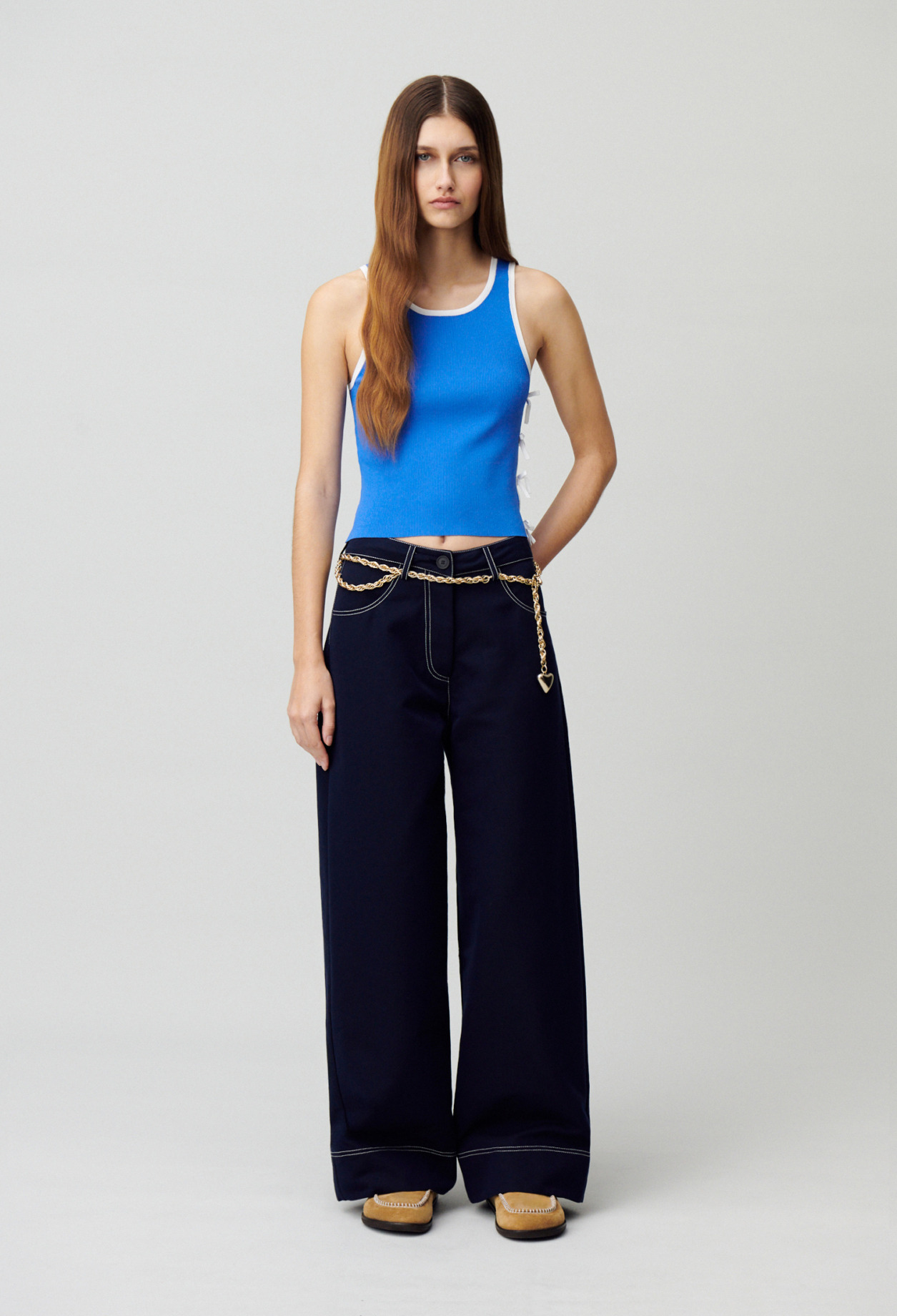 Débardeur fine maille noeuds