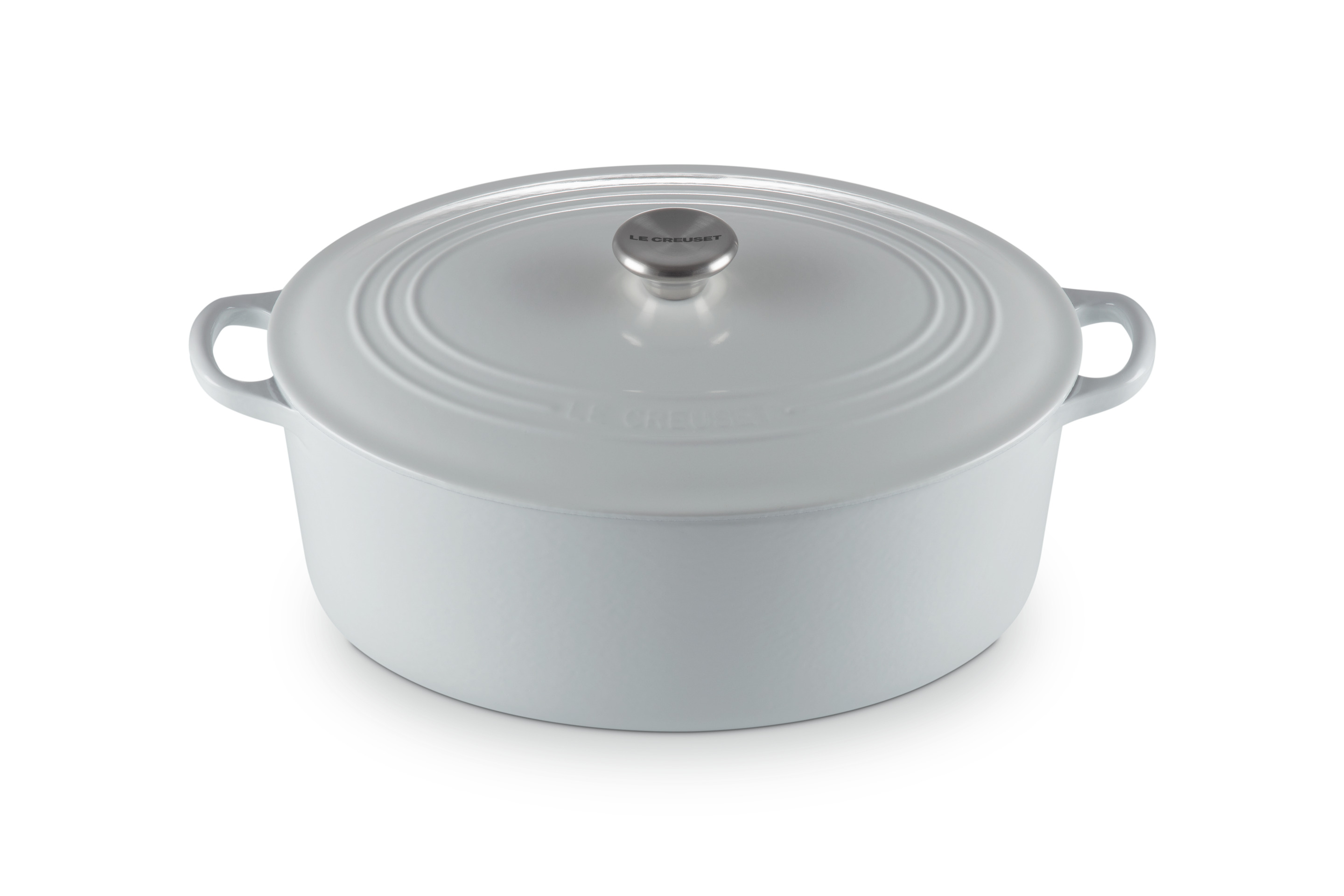 Cocotte ovale 31cm en fonte émaillée vapeur