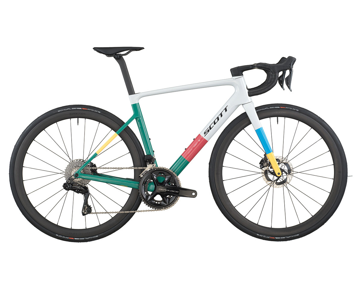 Vélo de route ADDICT RC PRO Gris Beluga/Vert Marin