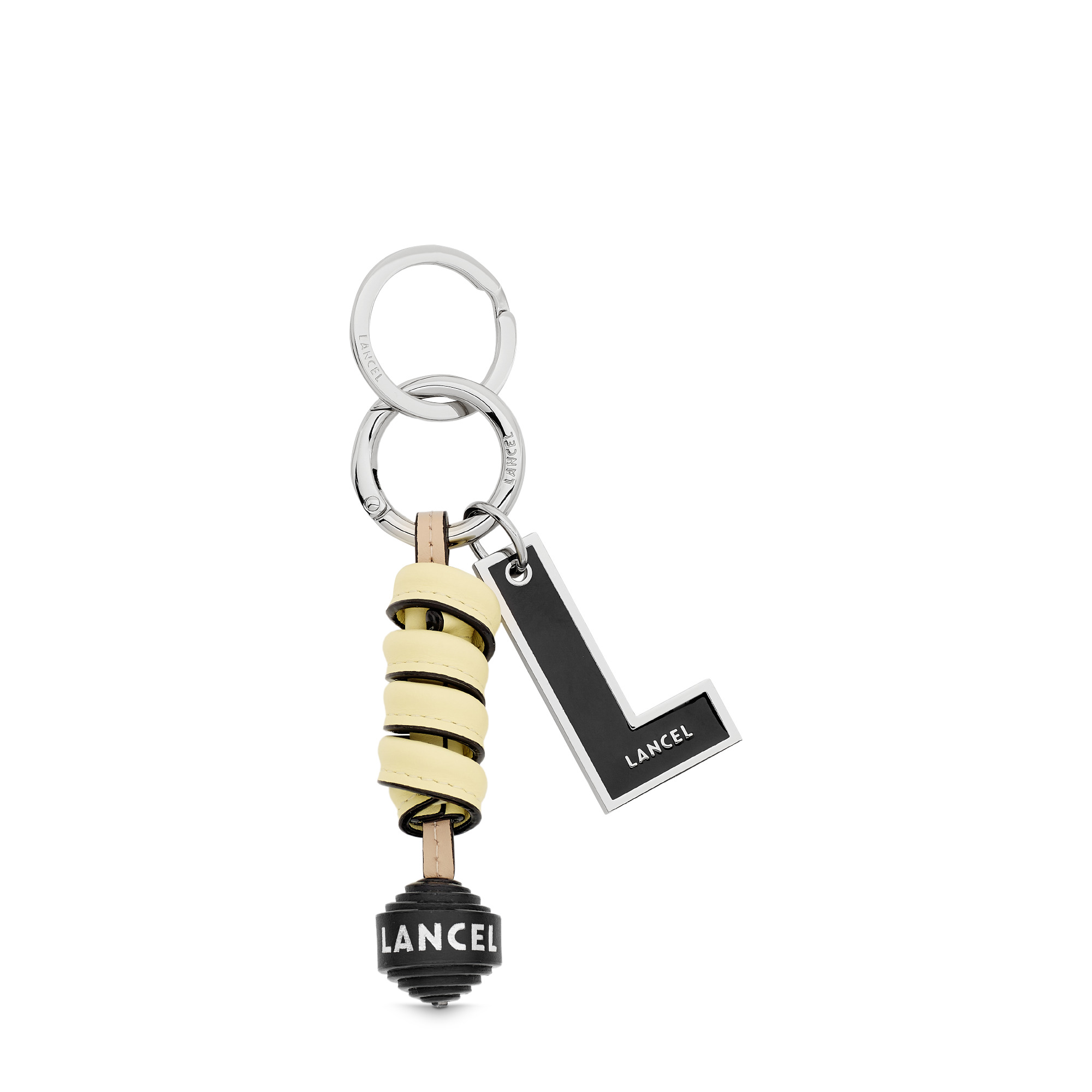 Cuir Pompon - Porte-clés pompon nœuds