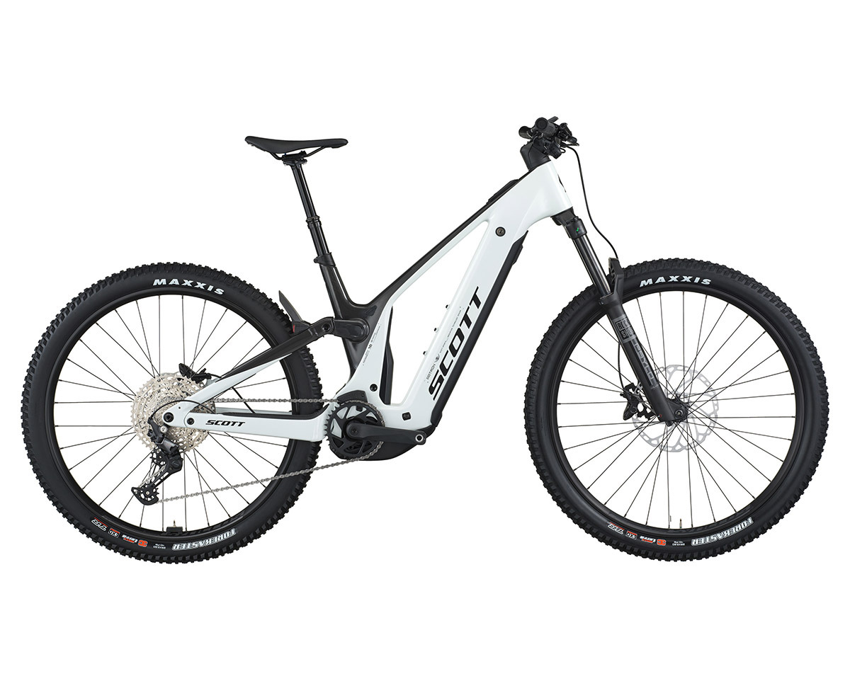 VTT tout suspendu électrique PATRON 920 Noir Carbone/Blanc Pastel