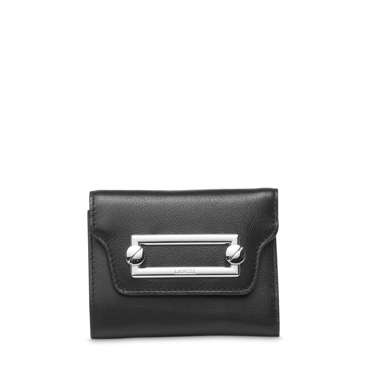 Clic de Lancel - Portefeuille compact medium rabat - Petit modèle - Noir