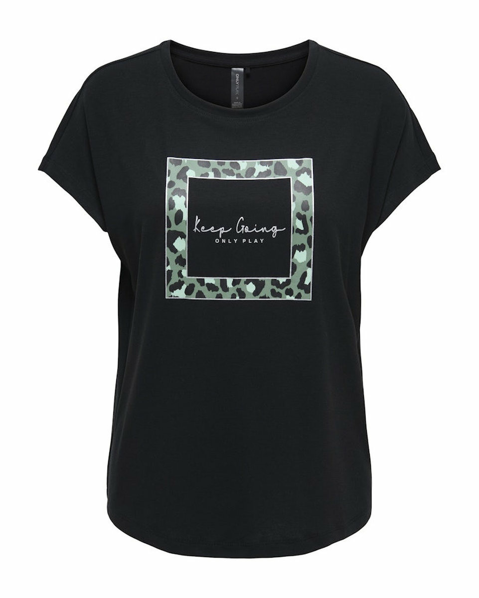 T-shirt Femme ONPAUB-MILLE LIFE ON SS BAT JRS TEE Noir