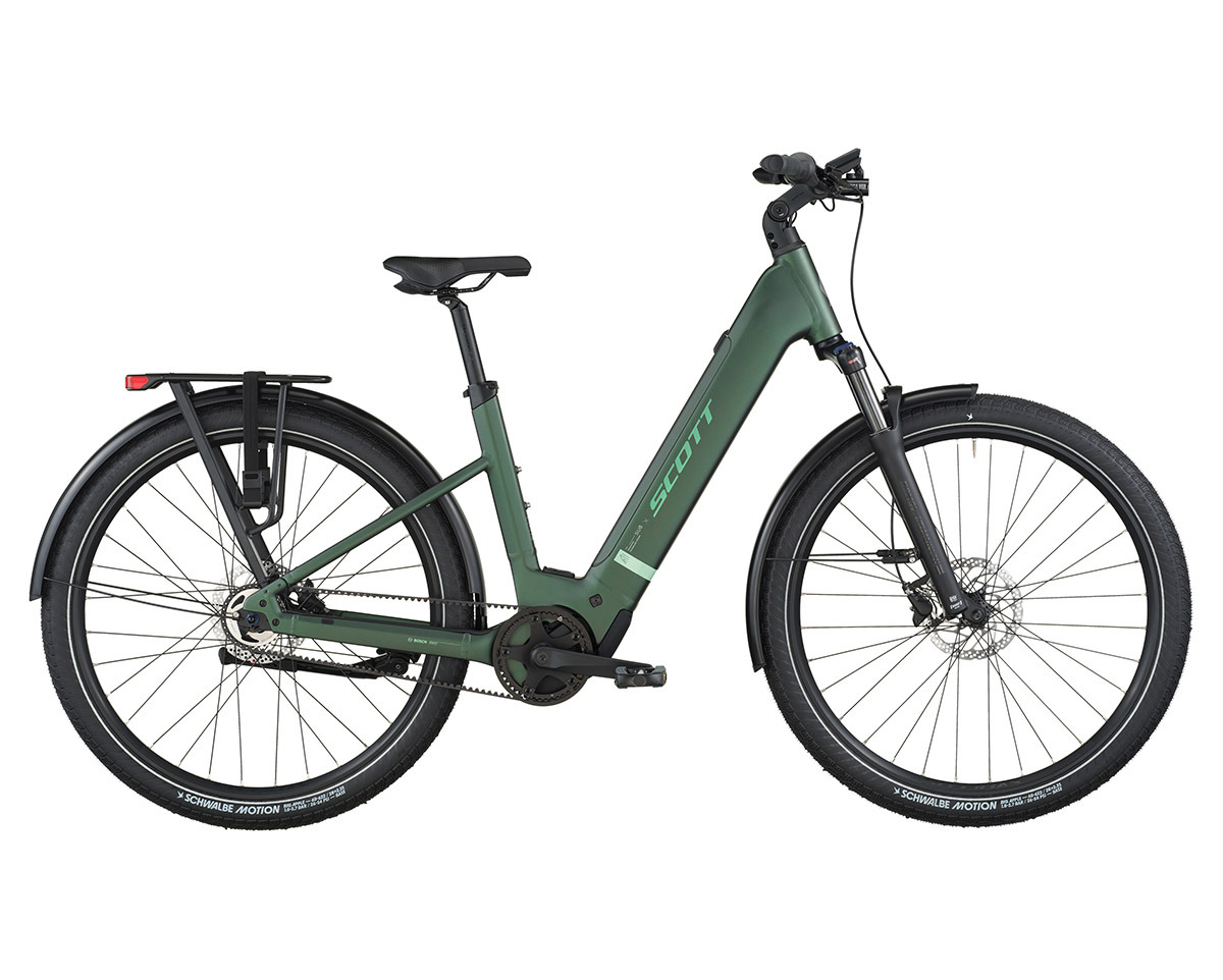 Vélo urbain électrique SUB TOUR 10 WAVE Vert Varech