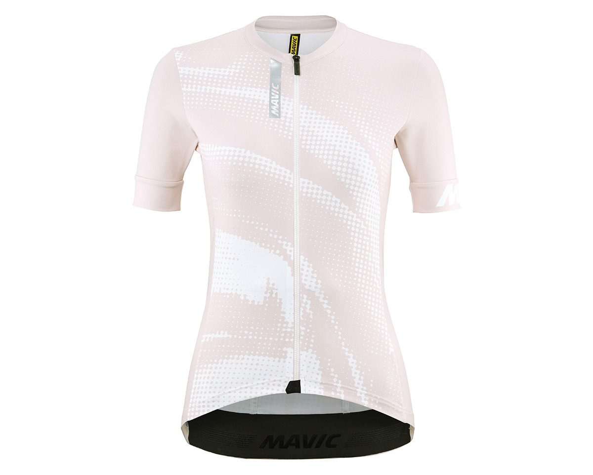 Maillot manches courtes Femme AKSIUM GRAPHIC Rose/Blanc