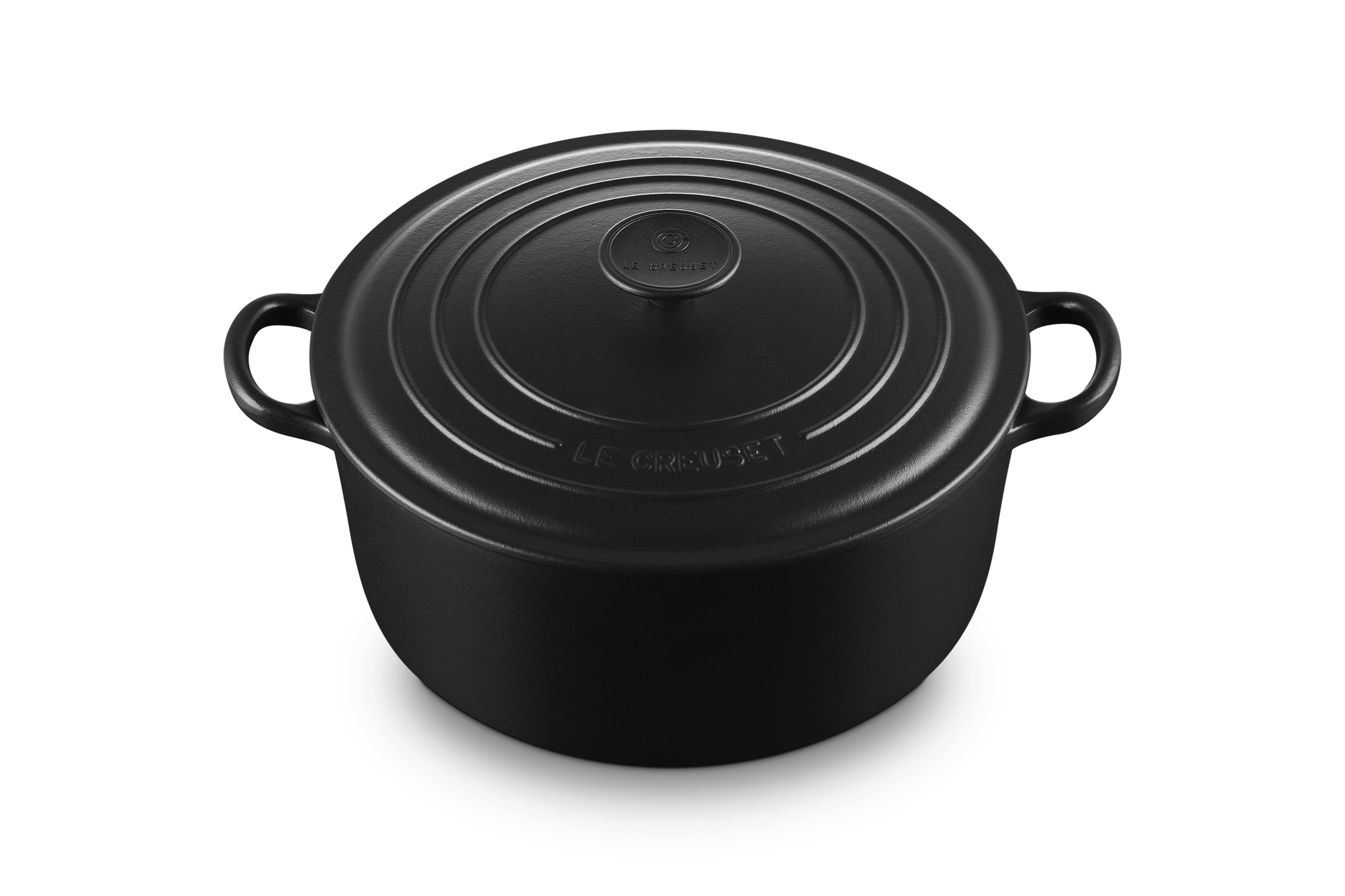 Cocotte ronde 26cm en fonte émaillée noire