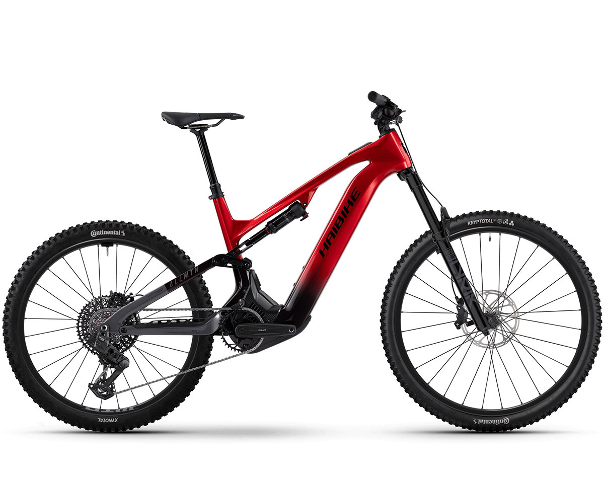 VTT tout suspendu électrique ALLMTN CF 9 Rouge/Noir