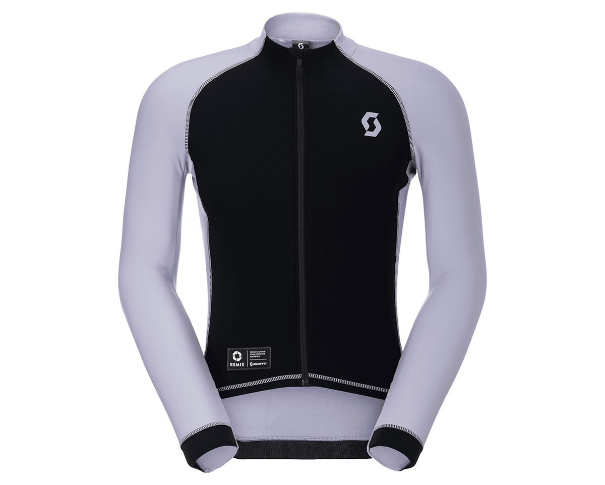 Maillot manches longues Homme RC PRO WARM REMIX Noir/Violet Chiné