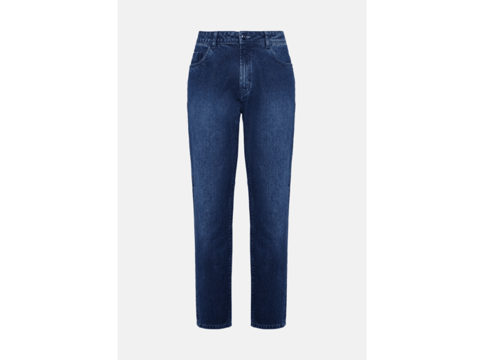 Jean En Denim Extensible Bleu À Délavage Moyen