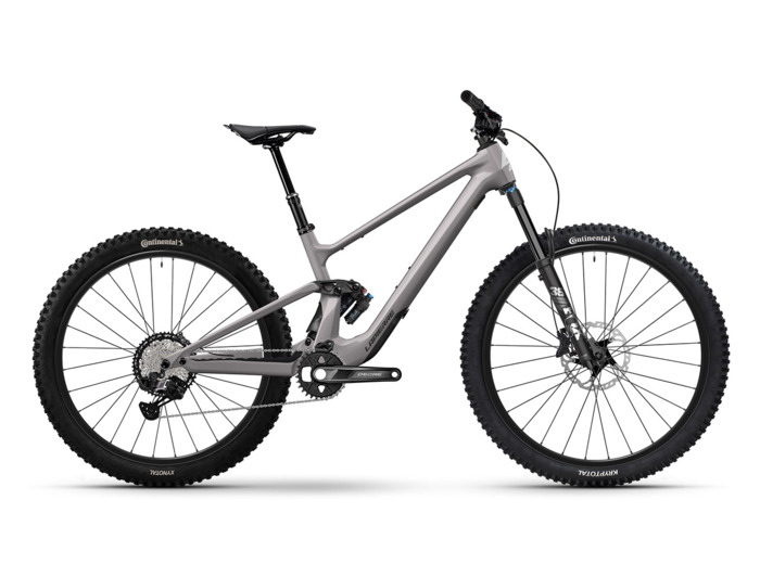 VTT tout suspendu ZESTY CF 7.9 Gris Graphite
