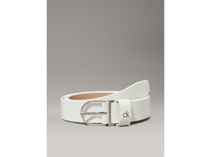 CEINTURE EN CUIR AVEC BOUCLE RONDE