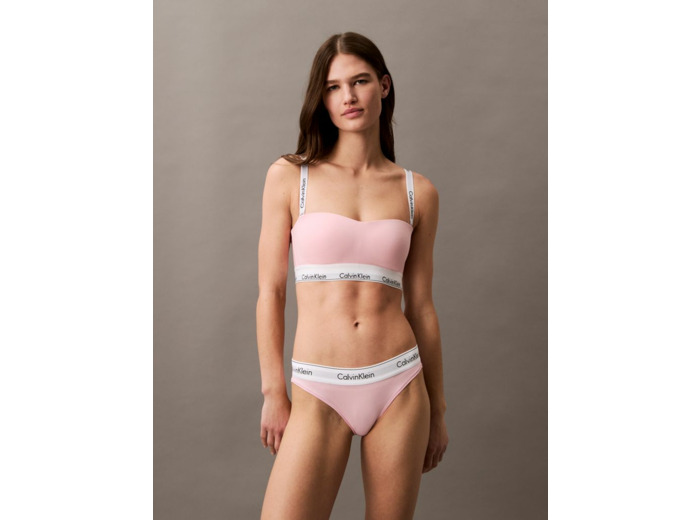 SOUTIEN-GORGE BANDEAU MODERNE EN COTON ÉLASTIQUE LÉGÈREMENT DOUBLÉ