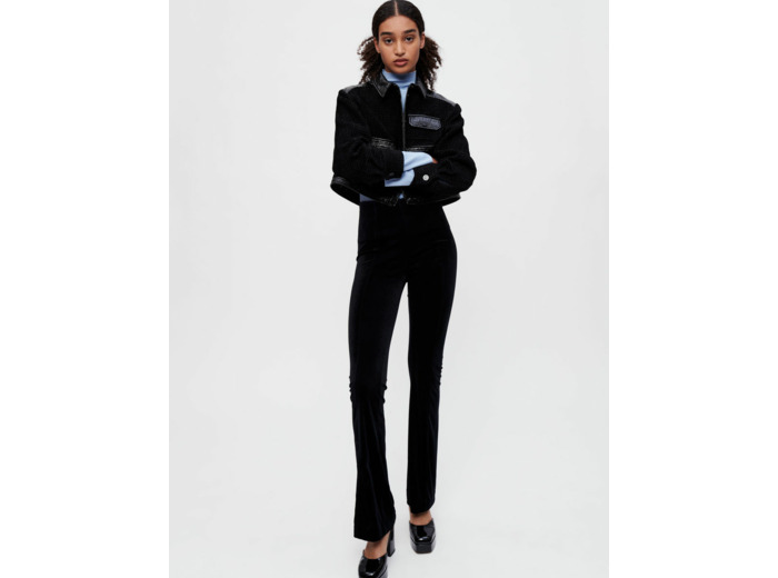Pantalon en velours stretch