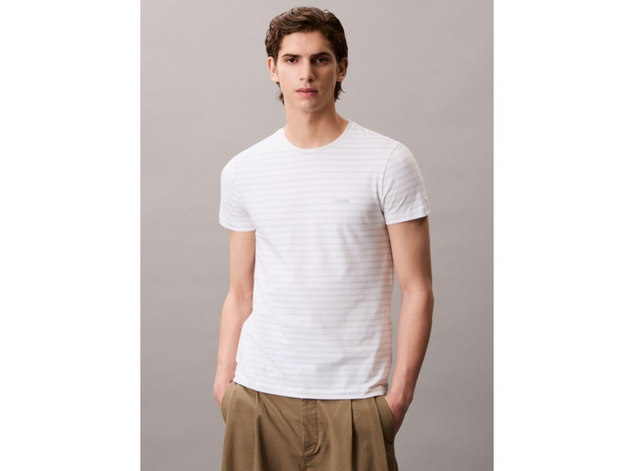 T-SHIRT À RAYURES SLIM STRETCH