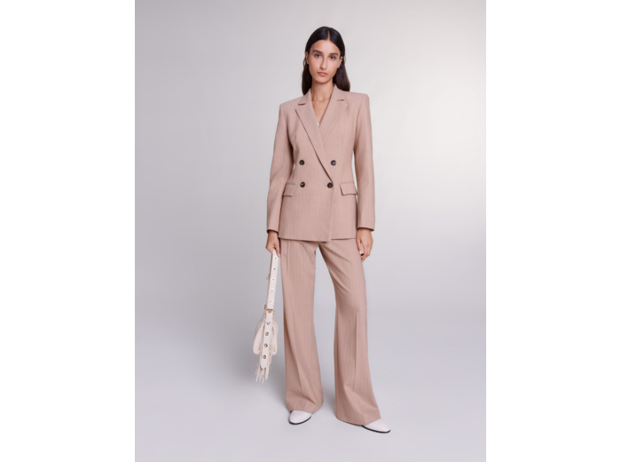 Veste de tailleur à rayures
