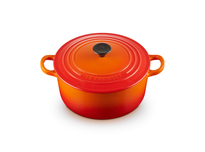 Cocotte ronde 22cm en fonte émaillée volcanique