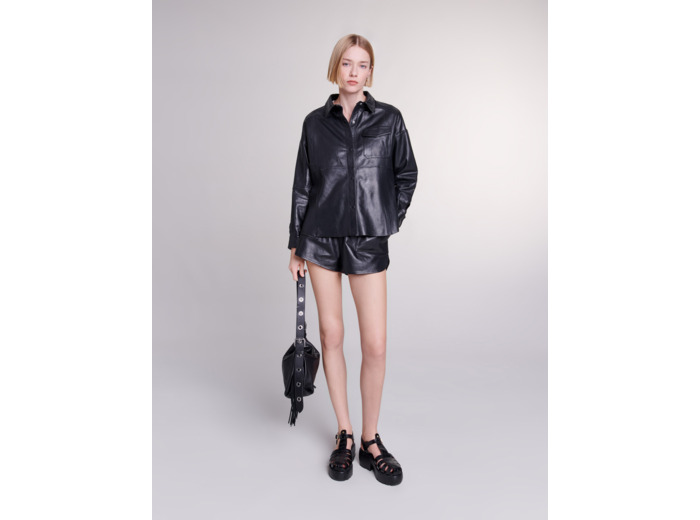 Chemise en cuir