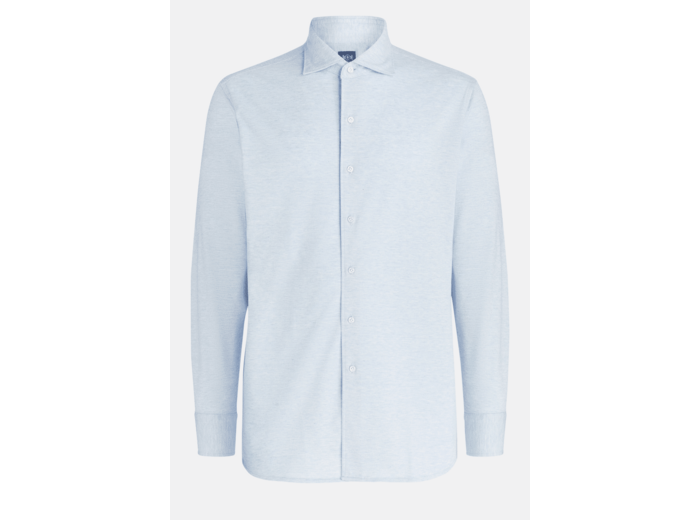 Polo Chemise En Coton Piqué Coupe Droite