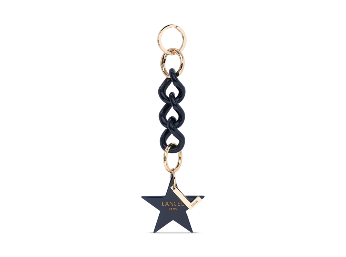 Stars de Lancel - Porte-clés chaine étoile - Bleu Marine