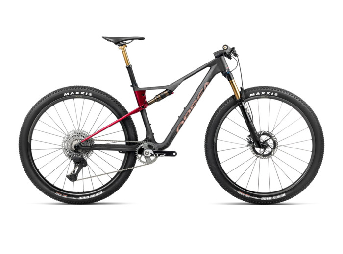VTT tout suspendu OIZ M-TEAM FACTORY Diamant/Rouge Cerise