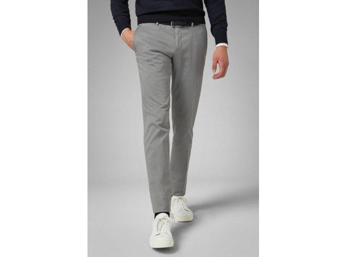 Pantalon En Coton Stretch Coupe Slim