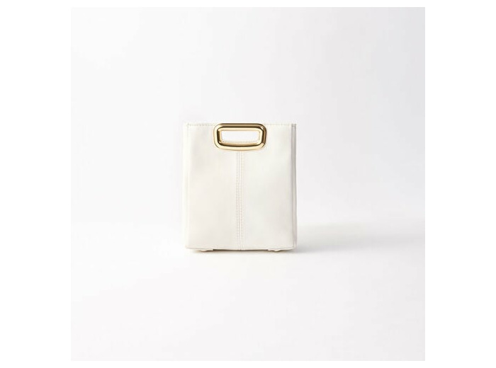 M Mini Skin en cuir et poignée métal