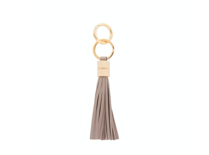 Premier Flirt de Lancel - Porte-clés pompon - Cuir grainé